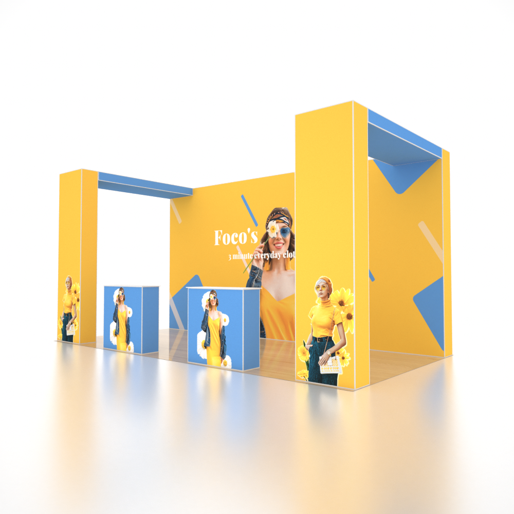 Stand pop-up SEG Pro – Modello 5 (6 m x 3 m)