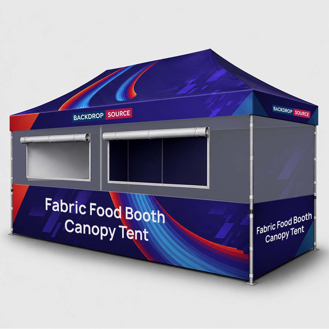 20ft x 10ft Fabric Food Booth Canopy Tent