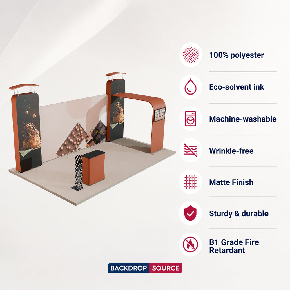 6m Round Top with Inclined Straight Exhibition Kit