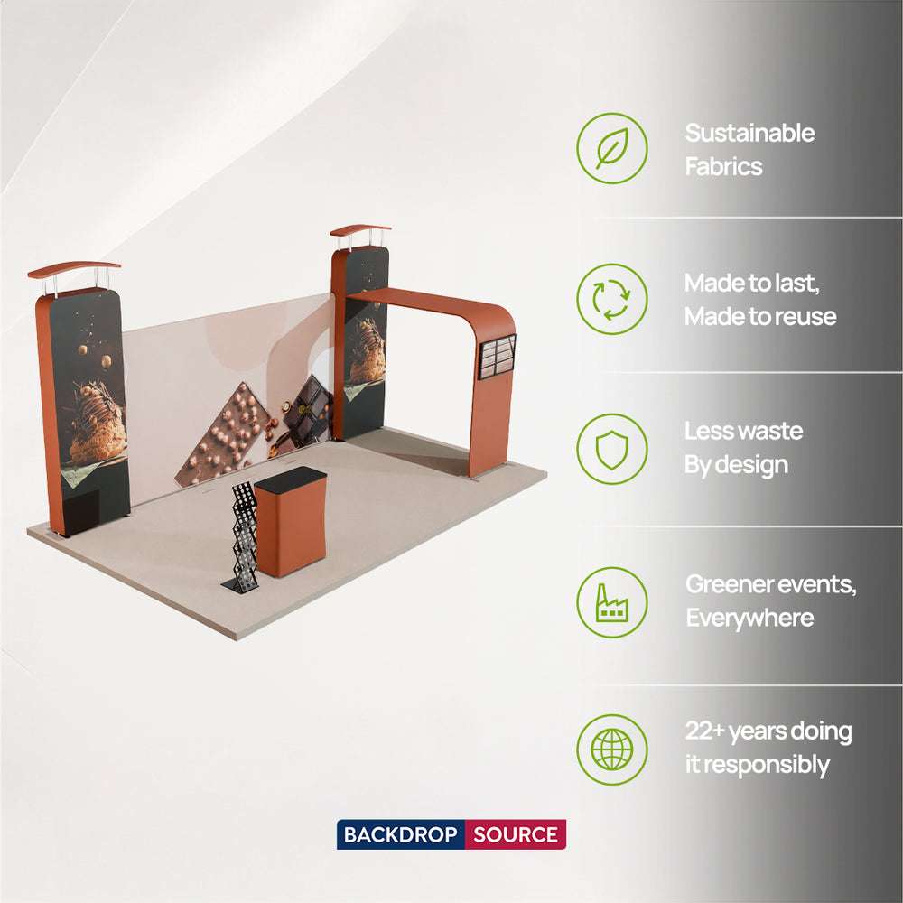 6m Round Top with Inclined Straight Exhibition Kit