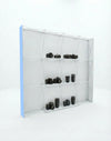 Portable Straight Pop-Up Wall with Shelves