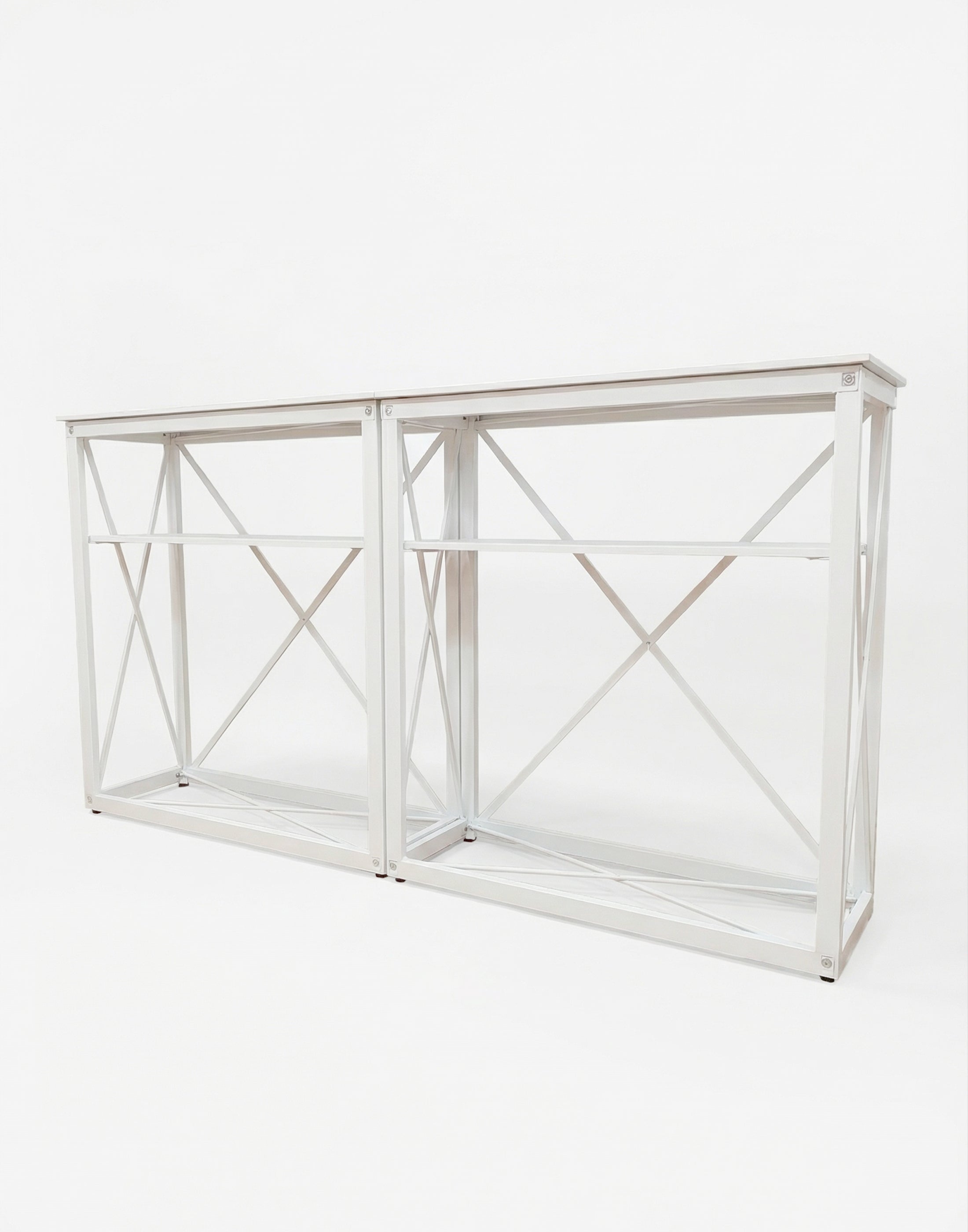 Banco espositivo pop-up in tessuto da tavolo (per esposizioni su podio e stand)