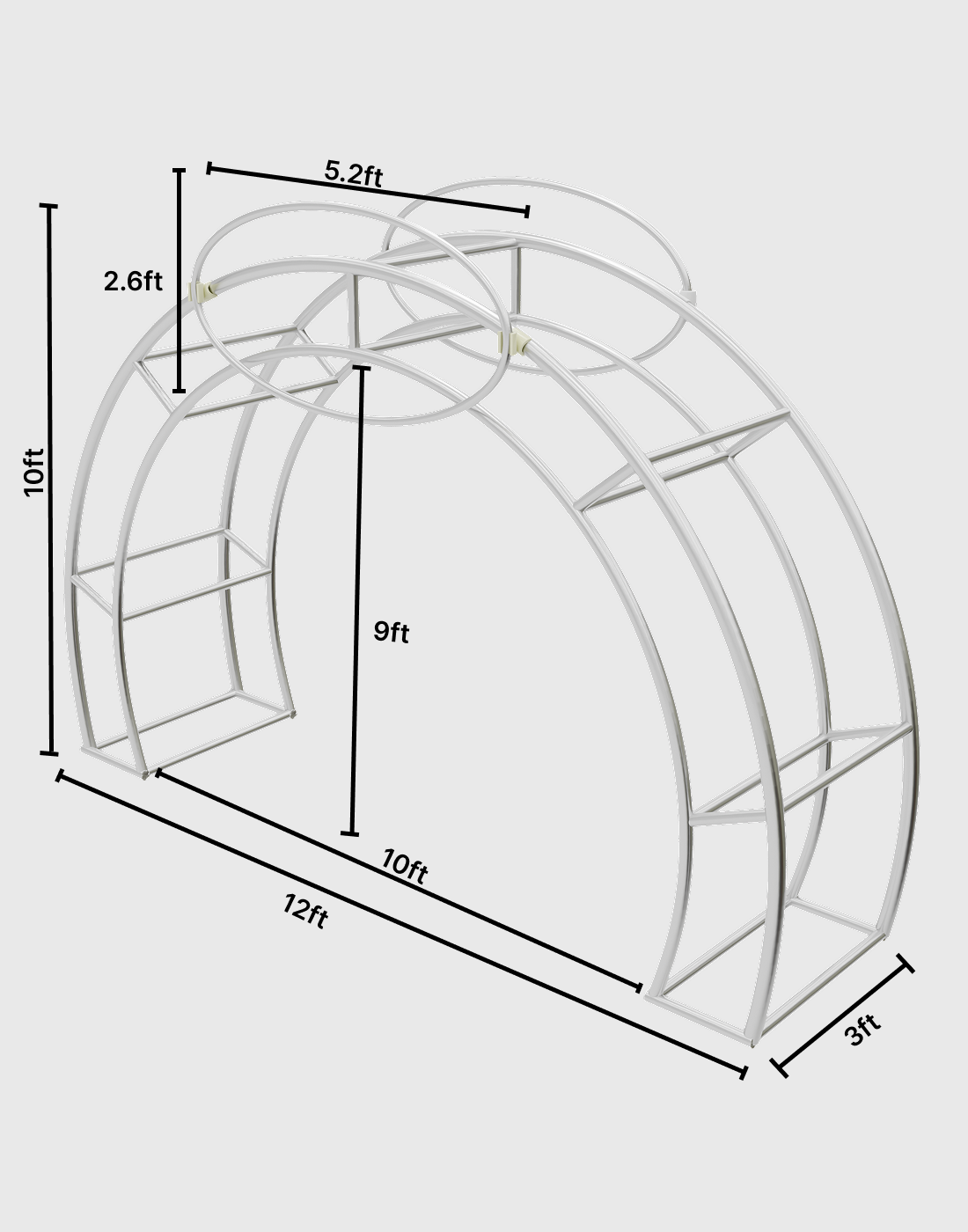 Modular Exhibition Archway Stand with Custom Header