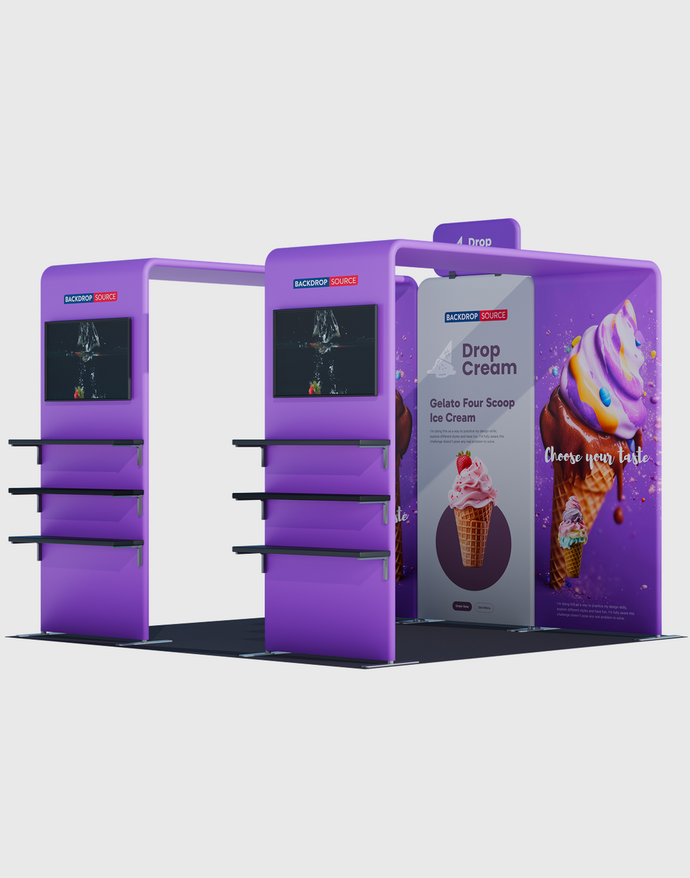 Espositore Portatile 3m x 3m - Modello 35