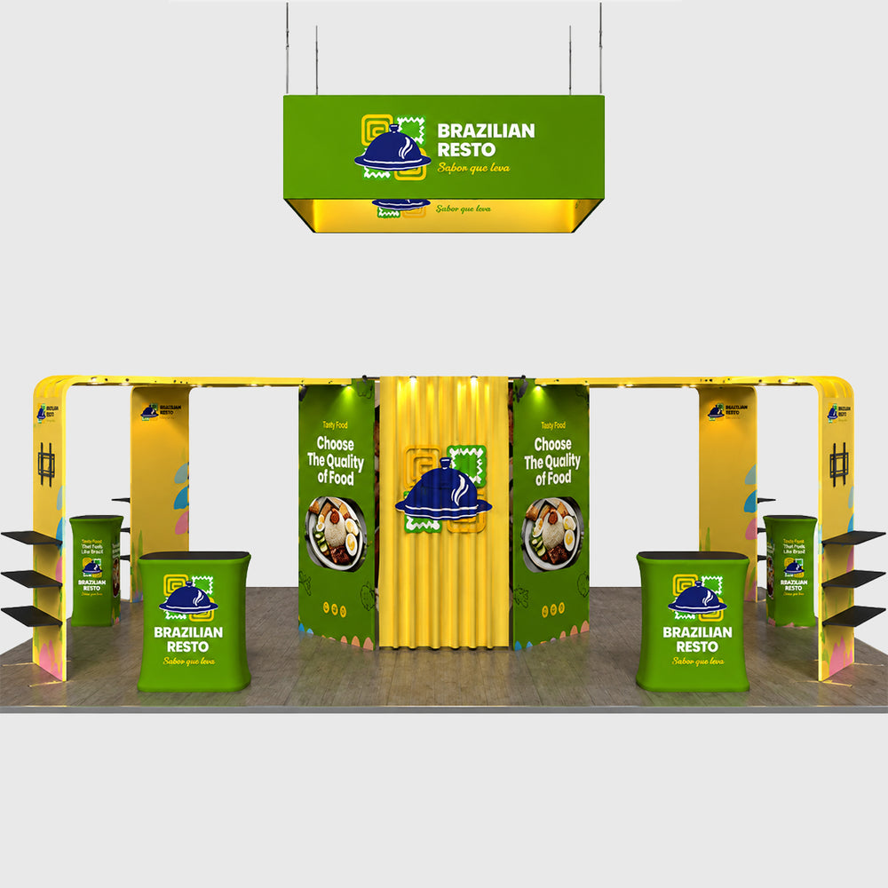 Stand modulari componibili 9m x 6m - Modello 4