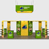 Stand modulari componibili 9m x 6m - Modello 4