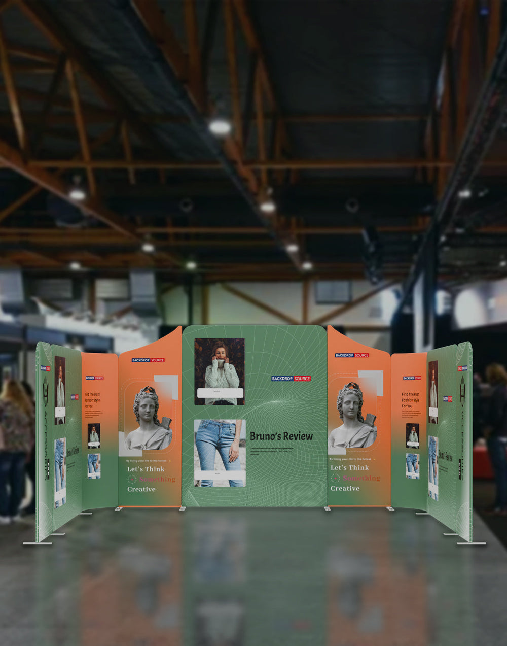 Display per Stand in Tessuto Magnetico - Modello 2 (5m x 3m)