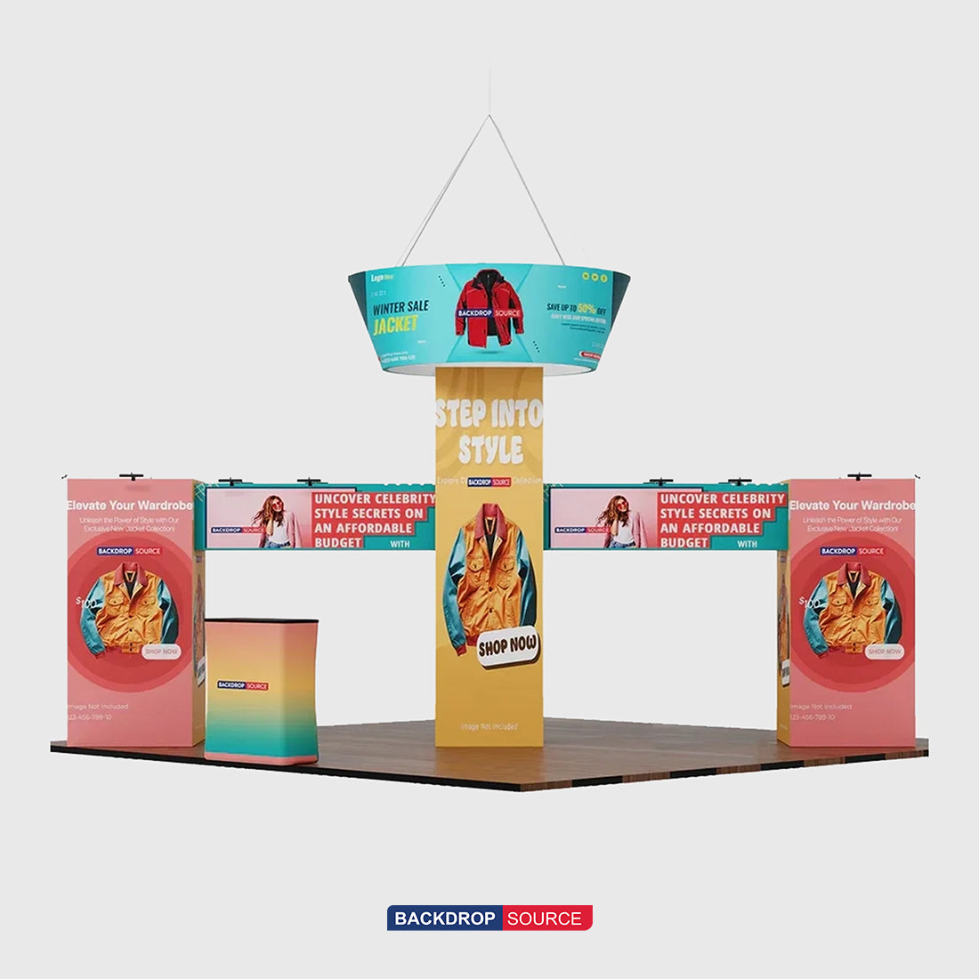 Kit Stand Modulare 9m x 6m - Modello 2