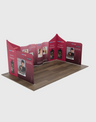 Espositore per stand in tessuto magnetico - Modello 2 (6m x 6m)