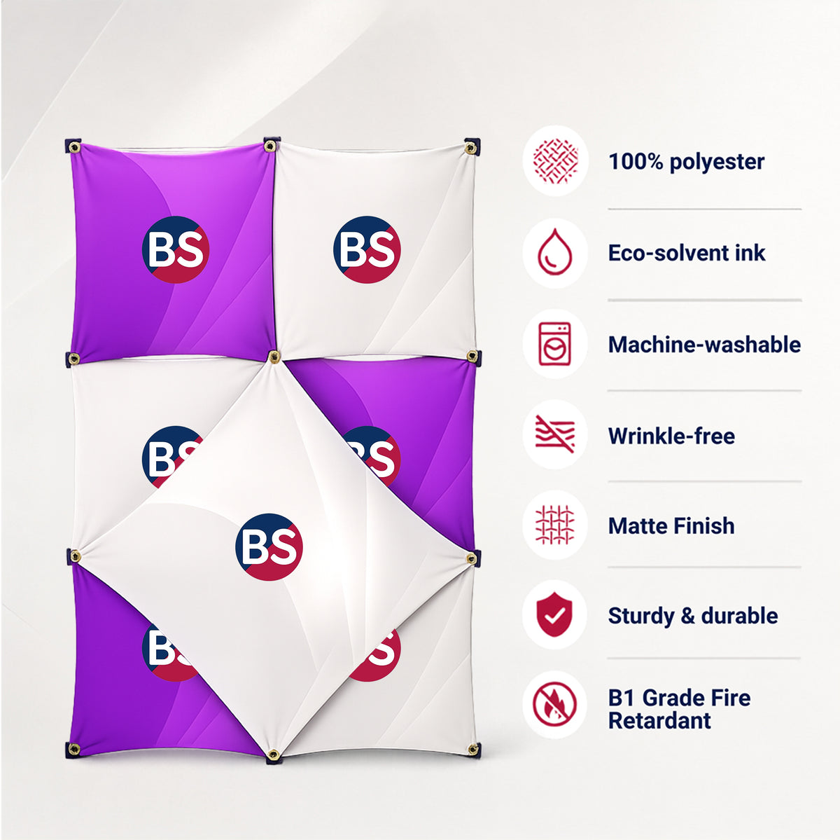 Espositore pop-up GeoMetrix in tessuto 2 x 3