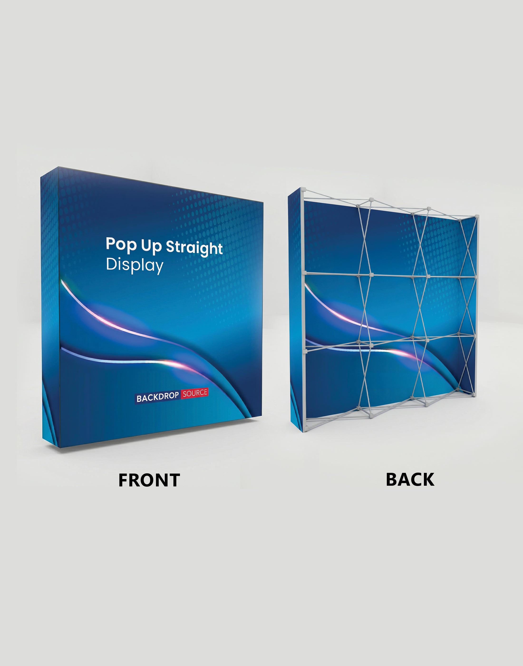 Portable Straight Fabric Pop-Up Wall