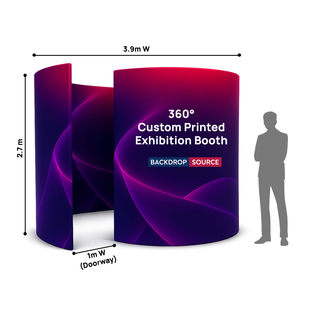 Stand espositivo stampato personalizzato a 360°