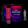 Stand espositivo personalizzato stampato a 360° con luci LED