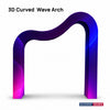 3D Fabric Curved Wave Arch Backdrop