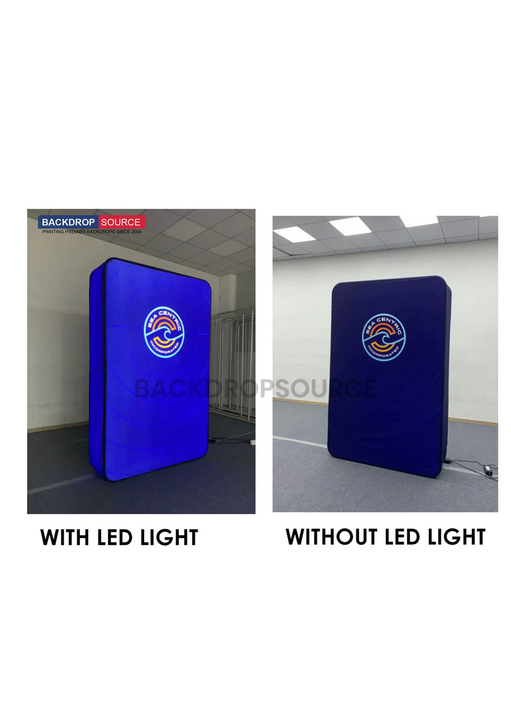 3D Tension Fabric Wall with LED Illumination
