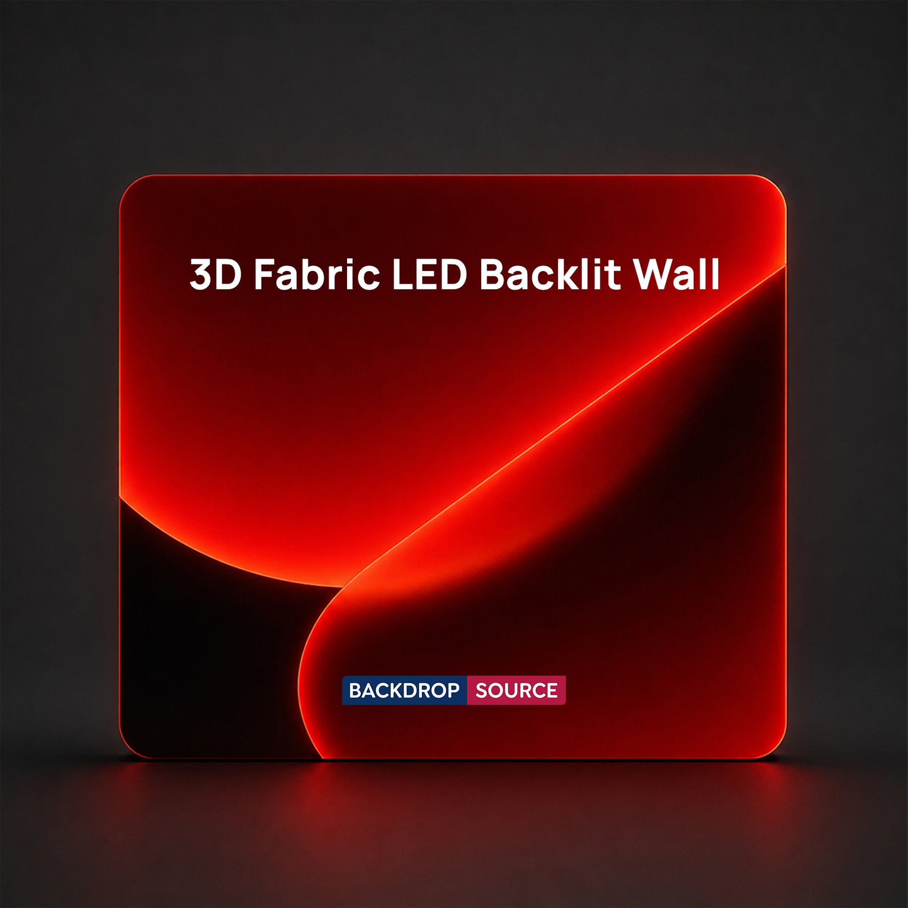 Parete in Tessuto Tensionato 3D con Illuminazione a LED