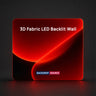 Parete in Tessuto Tensionato 3D con Illuminazione a LED
