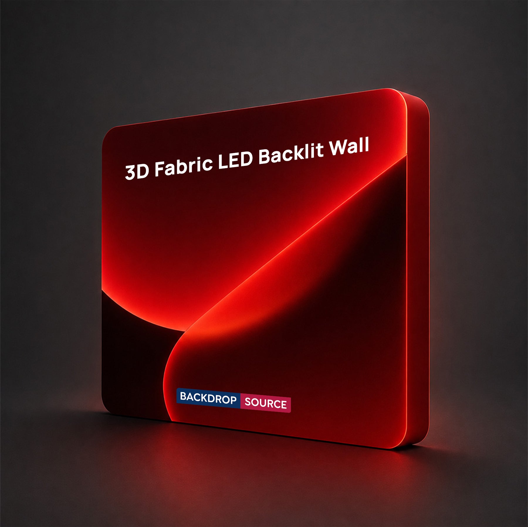 Parete in Tessuto Tensionato 3D con Illuminazione a LED