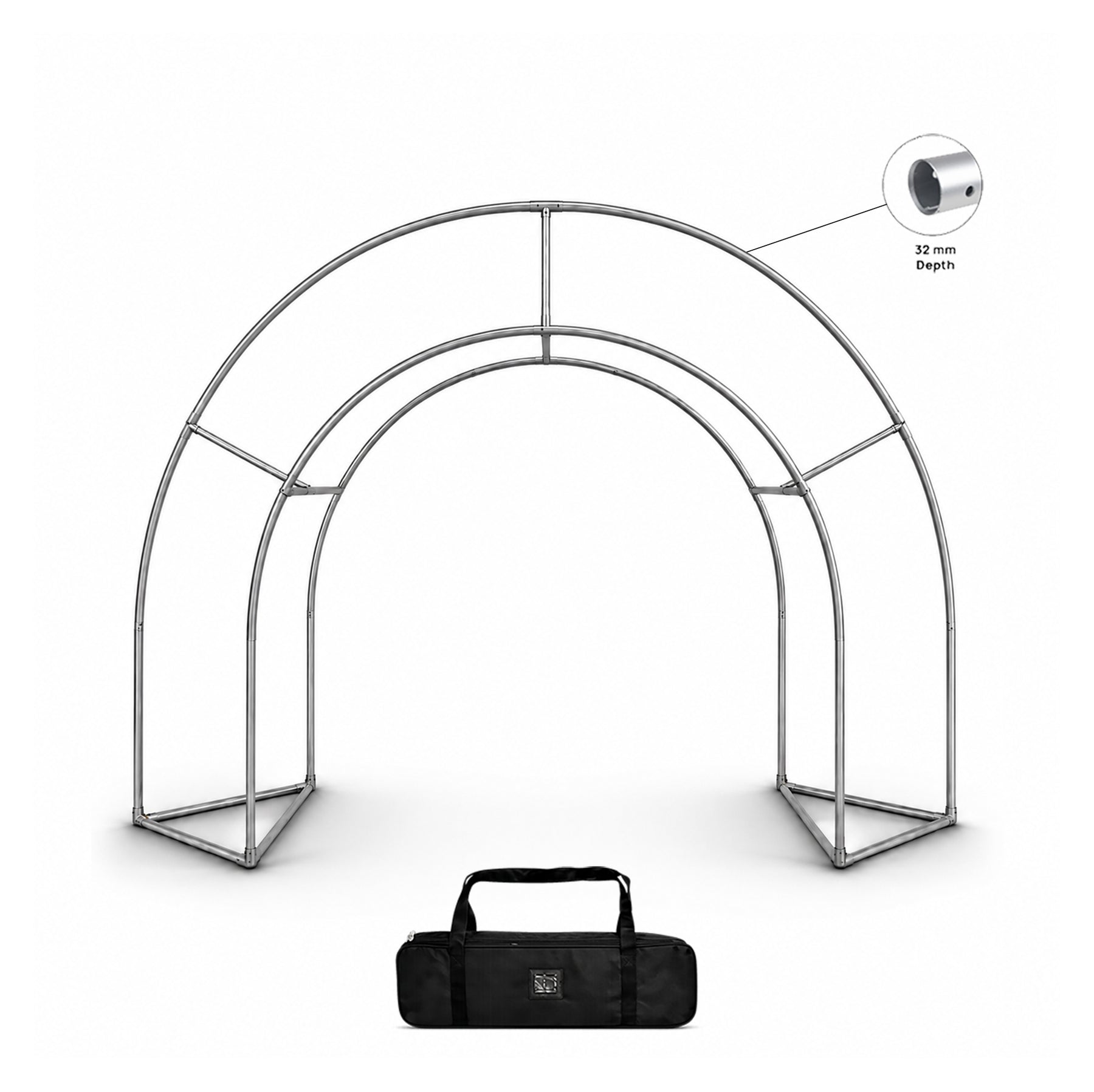 3D Triangular Prism Tension Fabric Arch