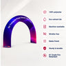 3D Triangular Prism Tension Fabric Arch