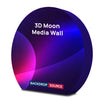 3D Moon-Shaped Tension Fabric Display