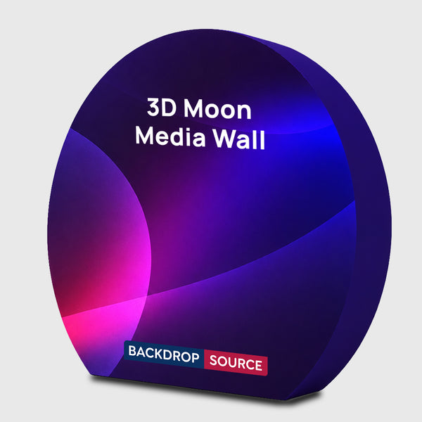 Pared multimedia con tejido tensado 3D MOON