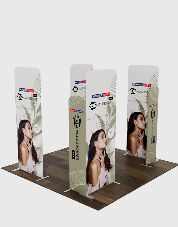 Espositore Magnetico in Tessuto - Modello 4 (3m x 3m)