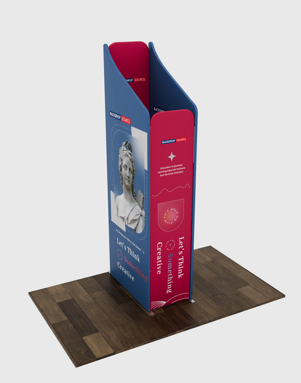 Espositore magnetico in tessuto per stand - Modello 4 (2m x 2m)