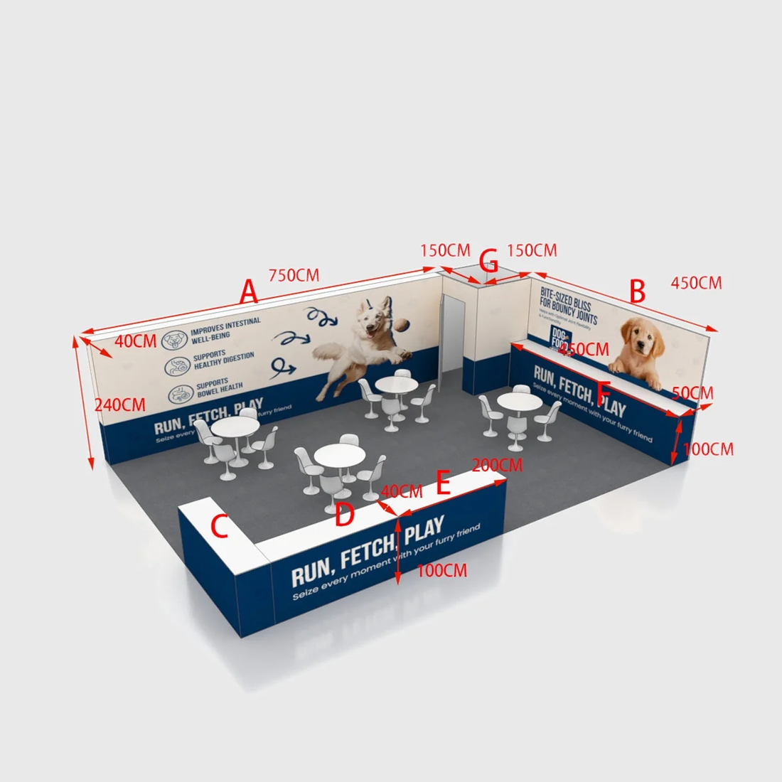 Modular Booth Kits 30ft x 20ft - Model 7