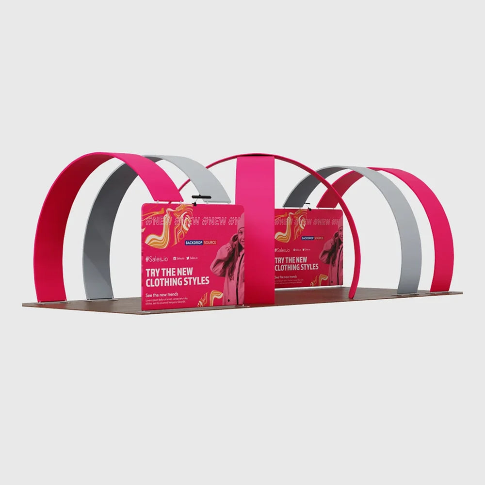 Kit Espositivo Modulare 12m x 6m - Modello 1