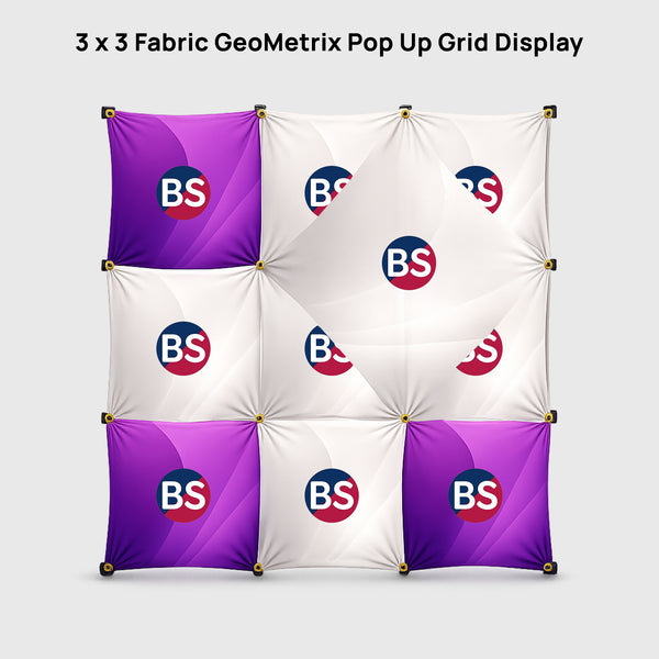 3 x 3 - Pantalla de cuadrícula GeoMetrix emergente