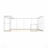 Kit espositivo con fondale dritto 20x10 con arco
