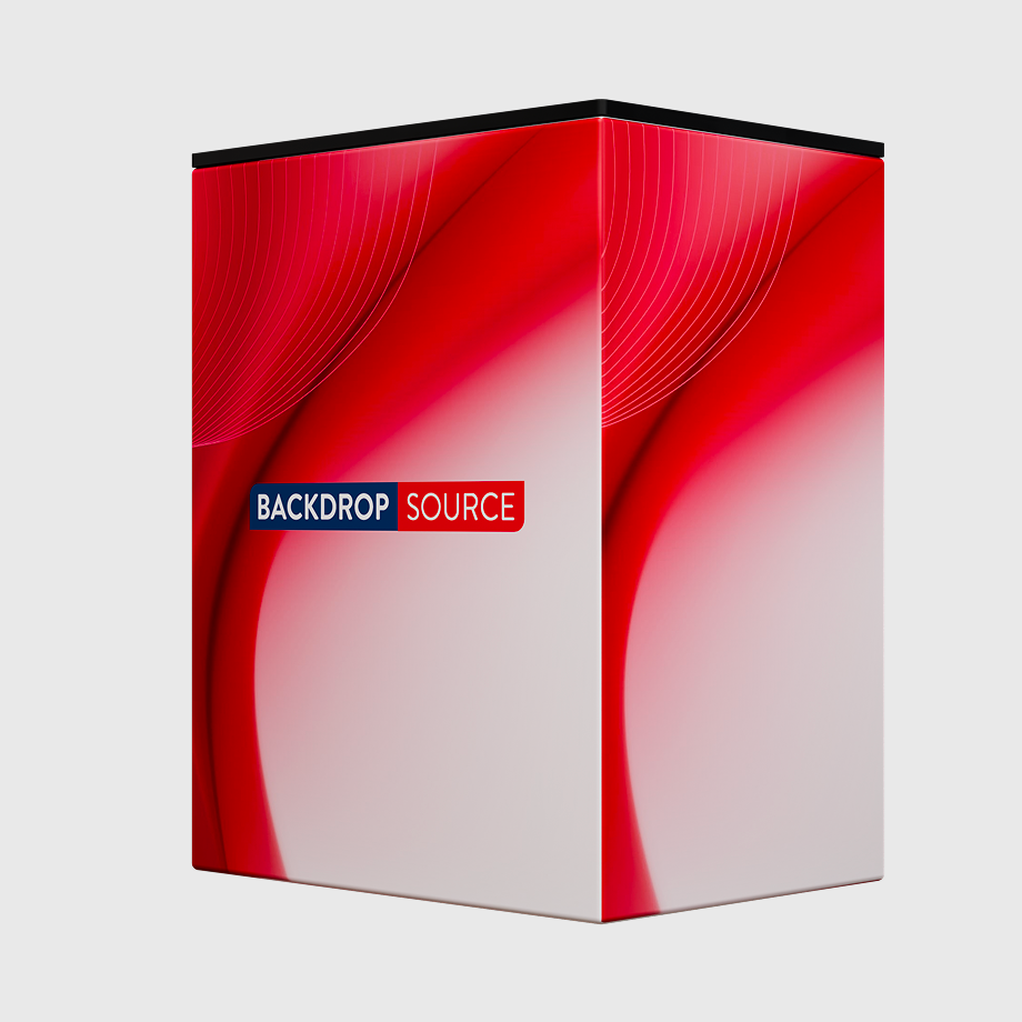 Banco espositivo in tessuto rettangolare (per podi e stand espositivi)