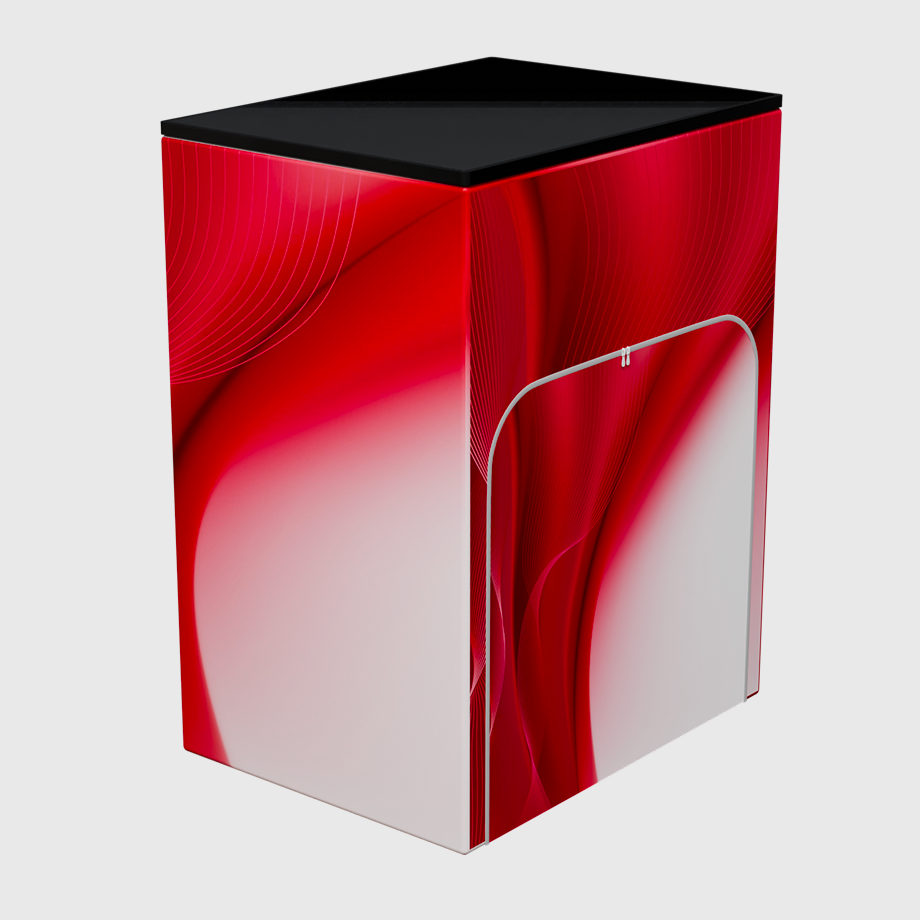 Banco espositivo in tessuto rettangolare (per podi e stand espositivi)