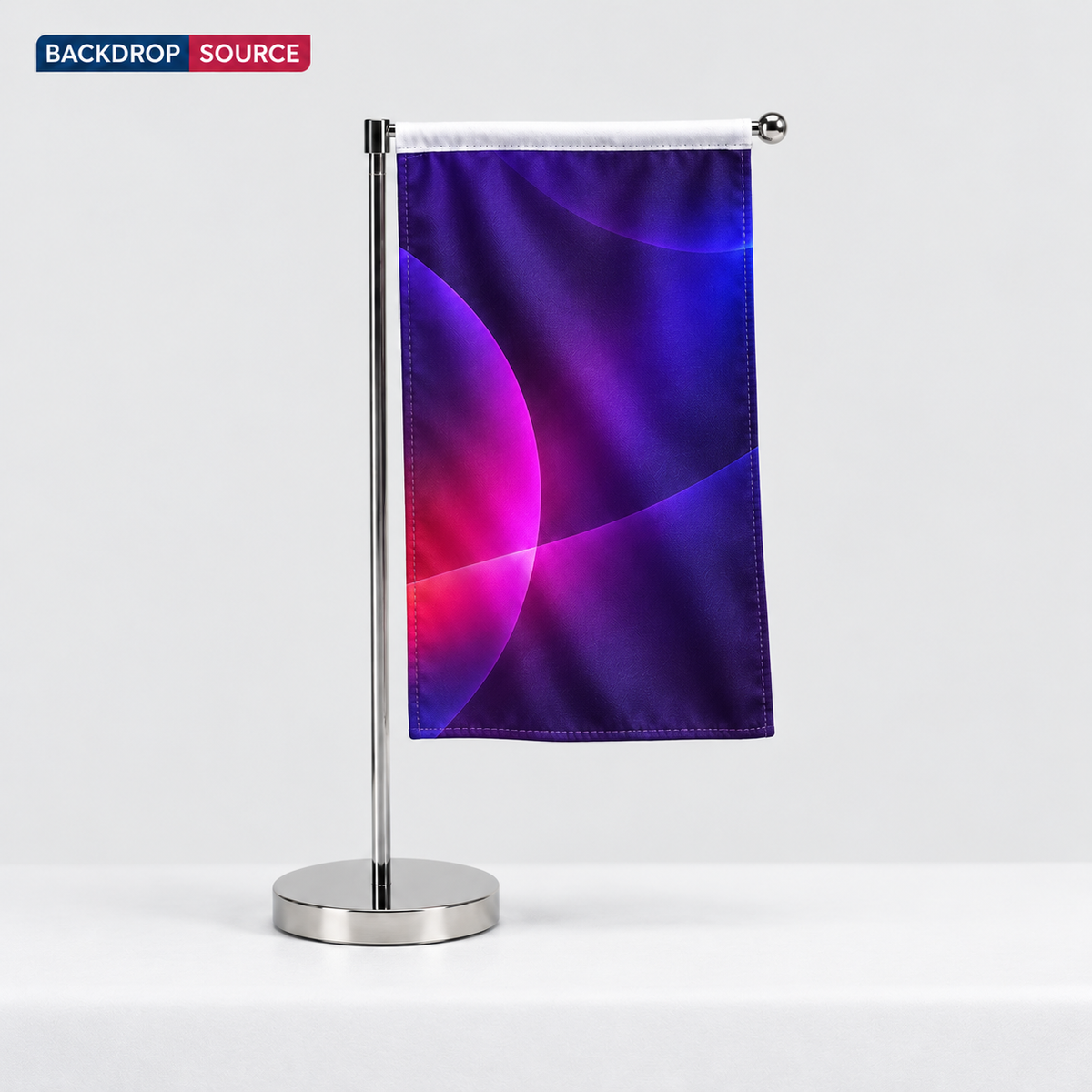 Custom Desk Flags – Double Flag Stand