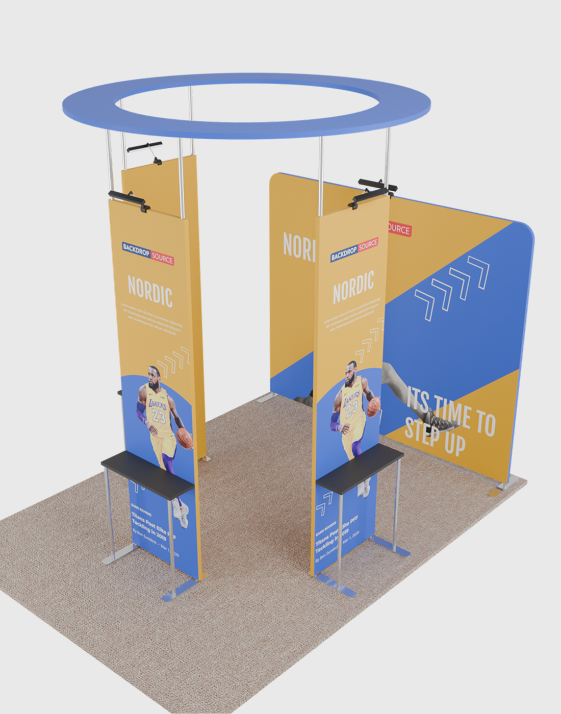 Portable Exhibit Display 3m x 3m- Model 40
