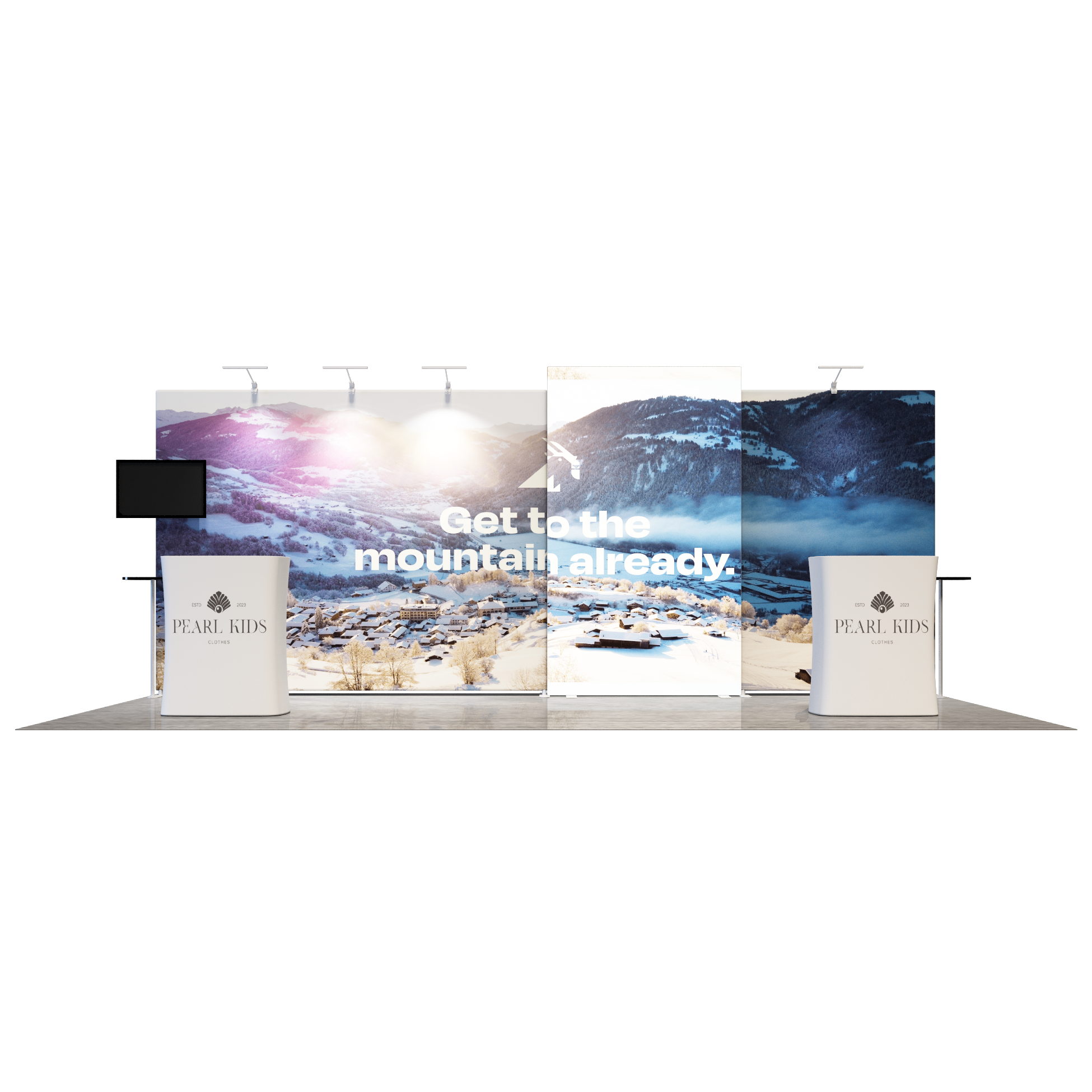 10x20 Modular Exhibition Display Kit – Model 4