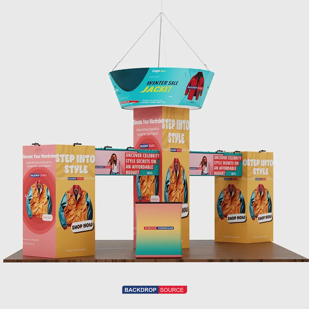 Kit Stand Modulare 9m x 6m - Modello 2