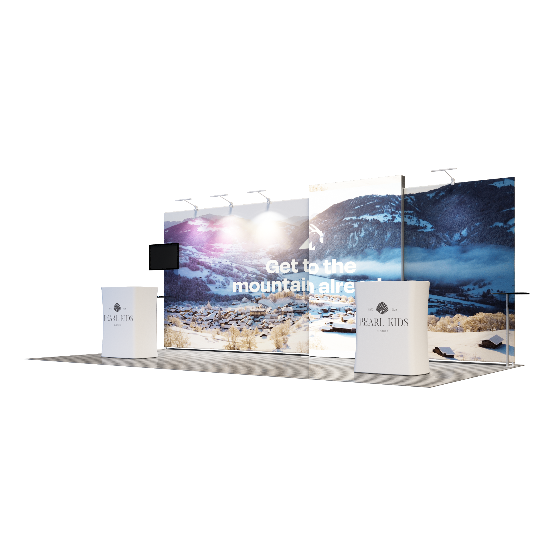 10x20 Modular Exhibition Display Kit – Model 4