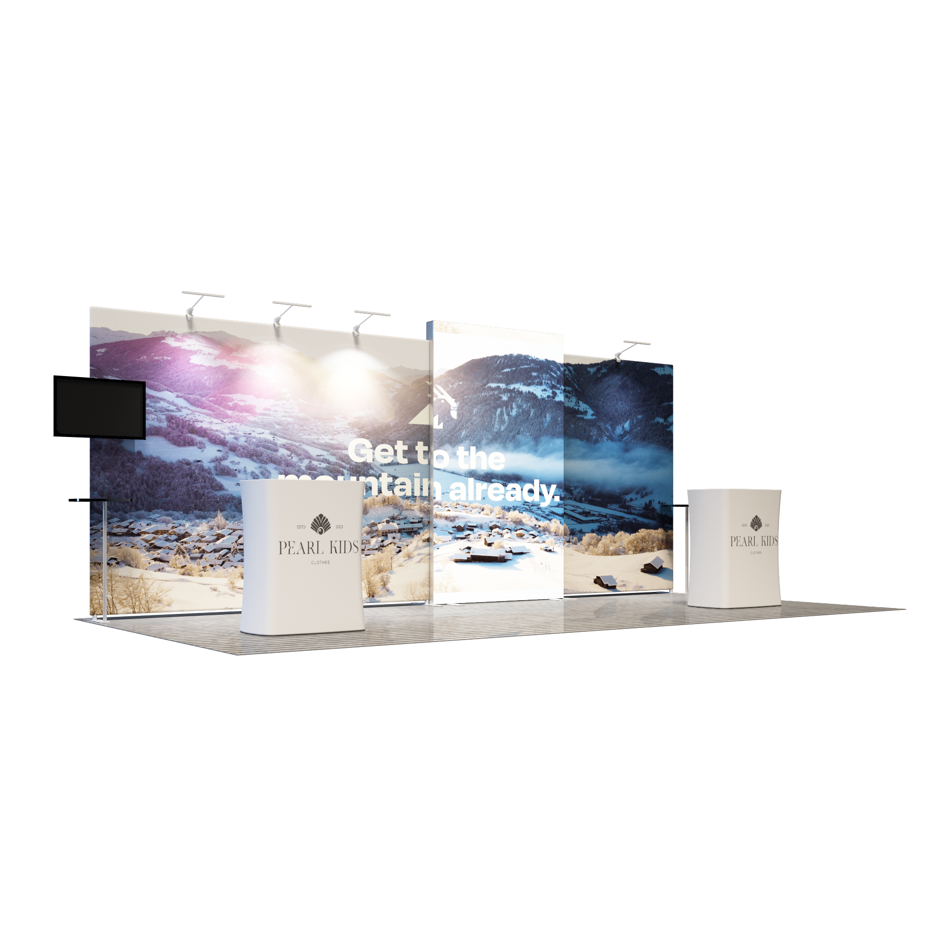 10x20 Modular Exhibition Display Kit – Model 4