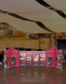 Espositore per stand in tessuto magnetico - Modello 2 (6m x 6m)
