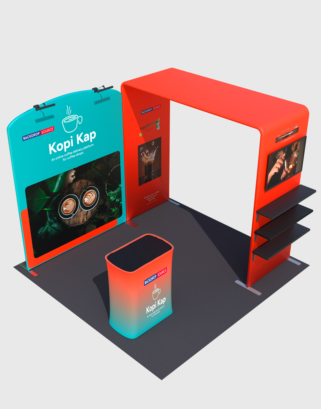 Portable Exhibit Display 10ft x 10ft - Model 37