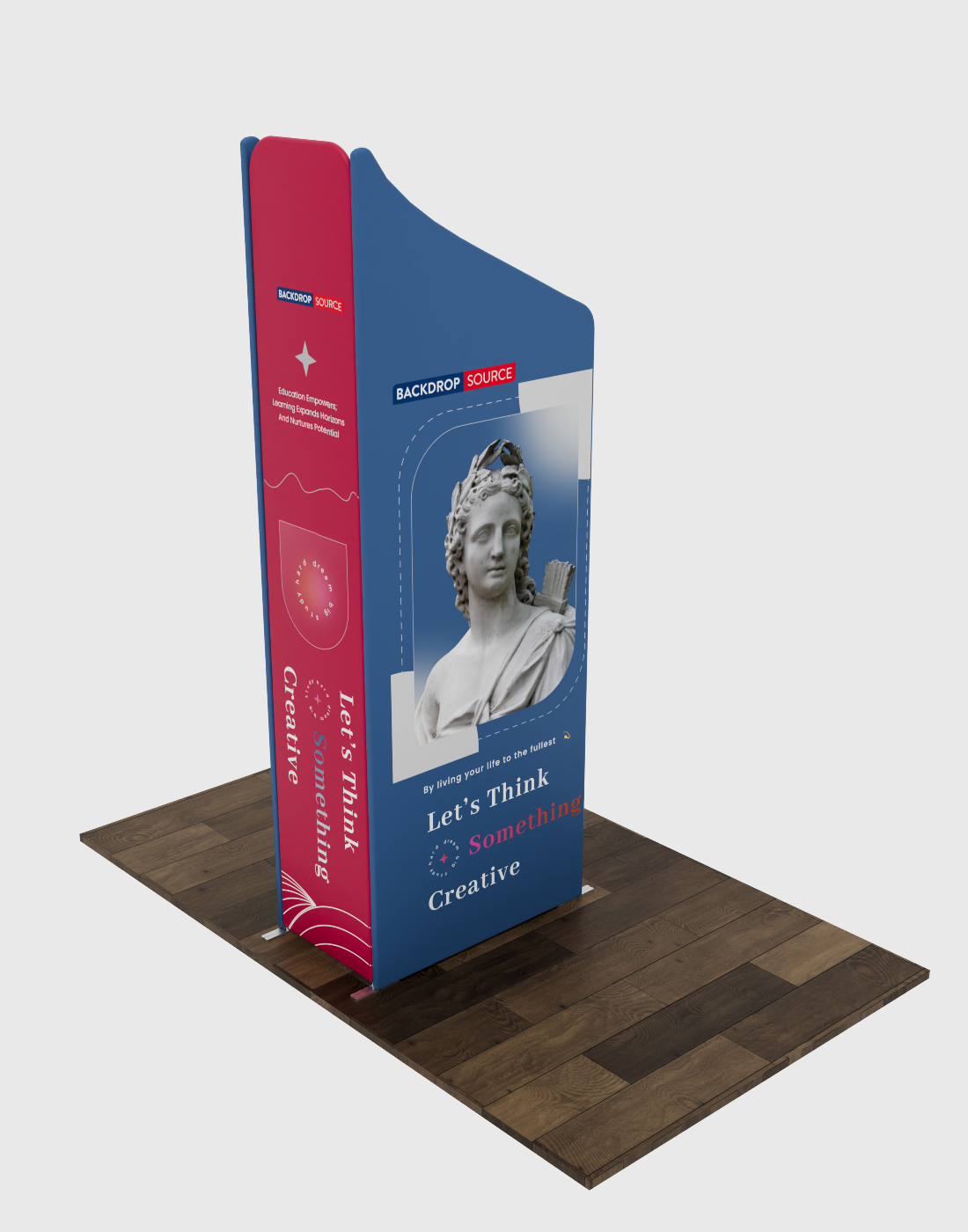 Espositore magnetico in tessuto per stand - Modello 4 (2m x 2m)