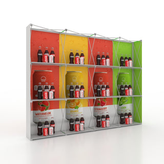Parete multimediale in velcro dritto pop-up