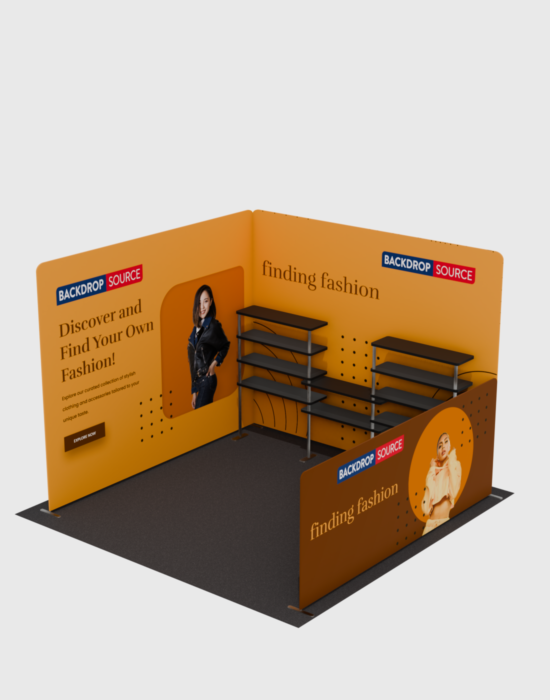 Stand Espositivo Portatile 3m x 3m - Modello 21