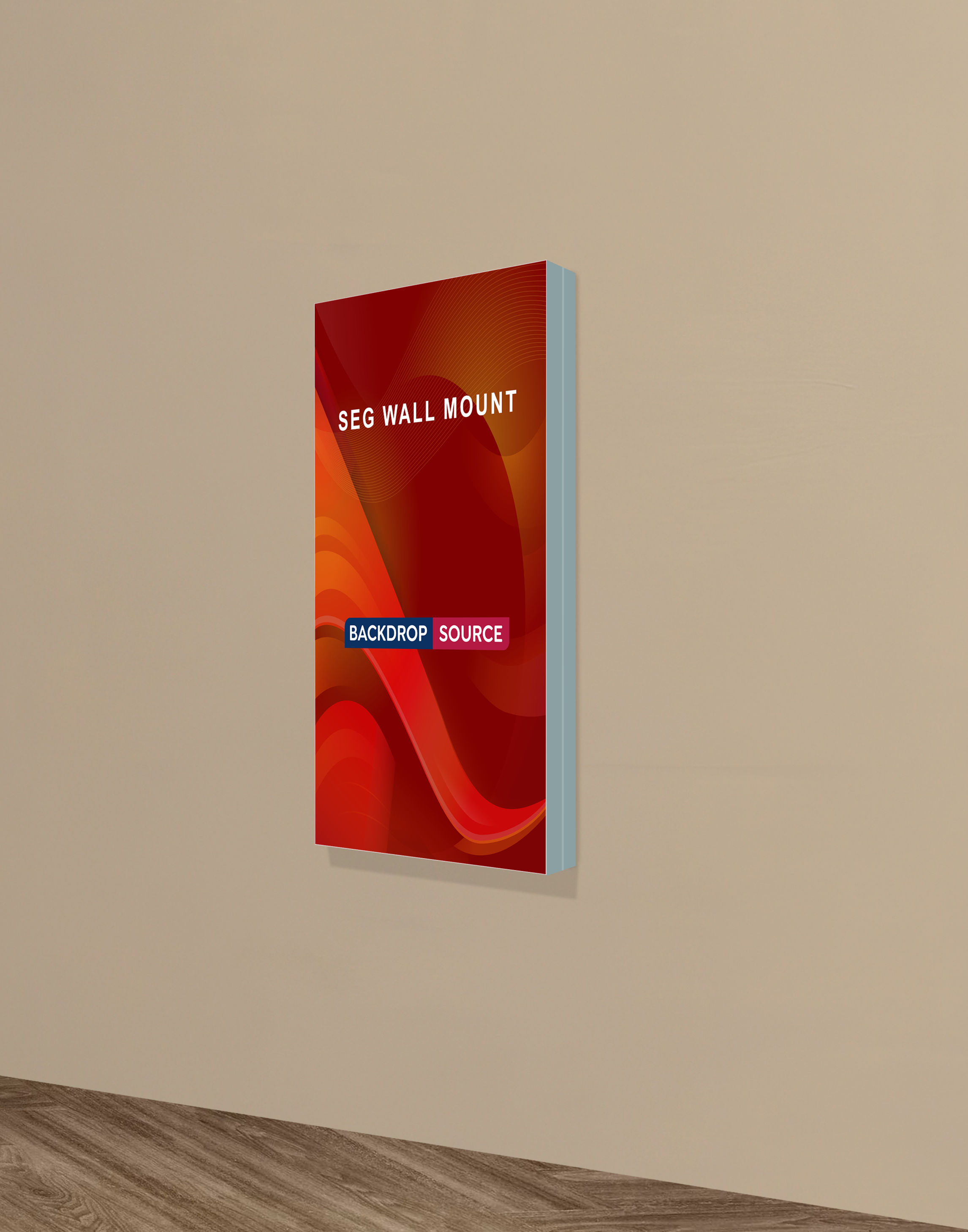 Wall-Mounted SEG Fabric display - 2.4" Depth