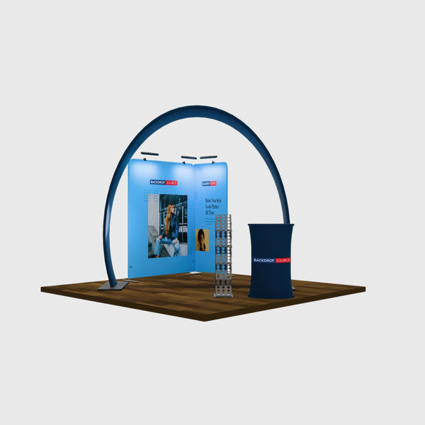 Modular Horseshoe Arch Exhibition Kit for 10ft Wide Booths