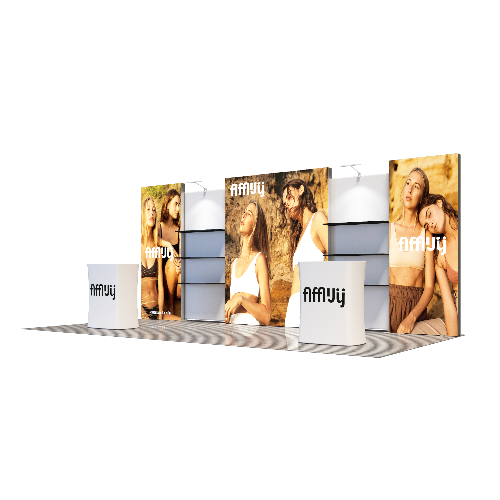 10x20 Modular Exhibition Display Kit – Model 6
