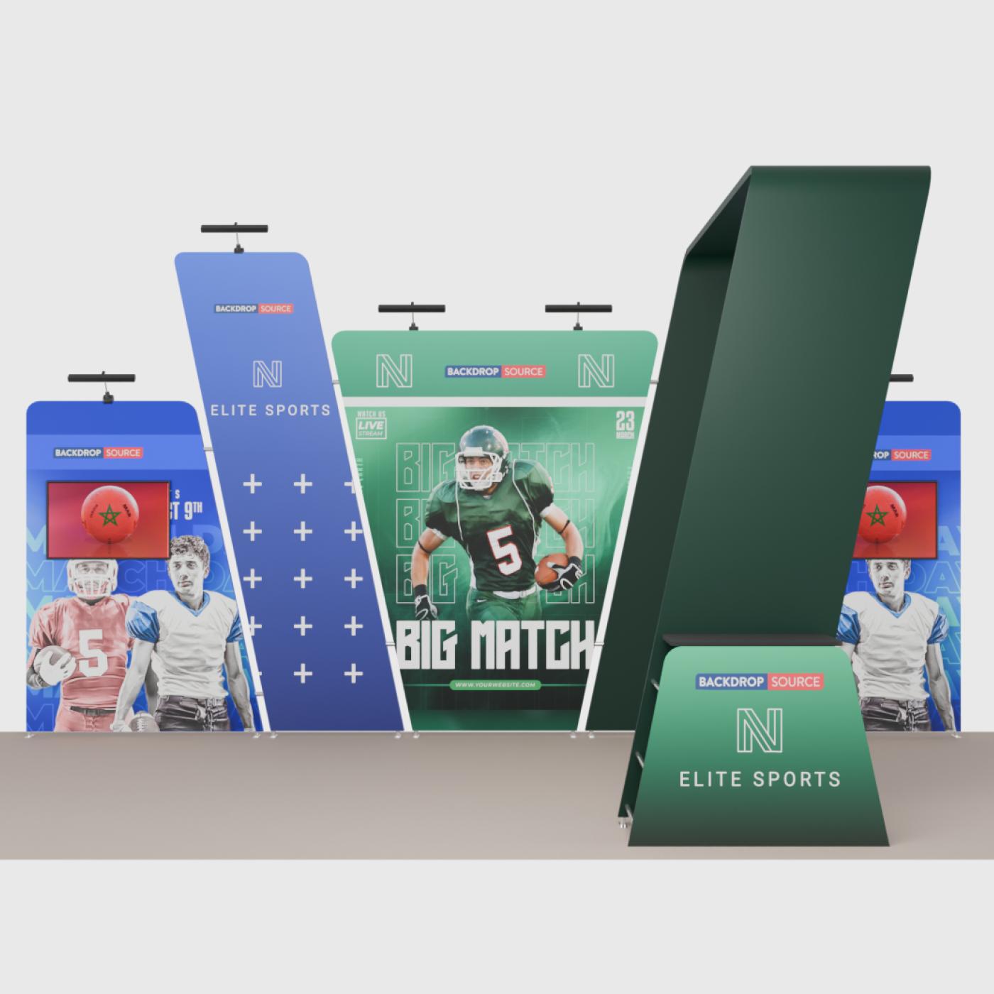 Portable Exhibit Display 20ft x 10ft - Model 16