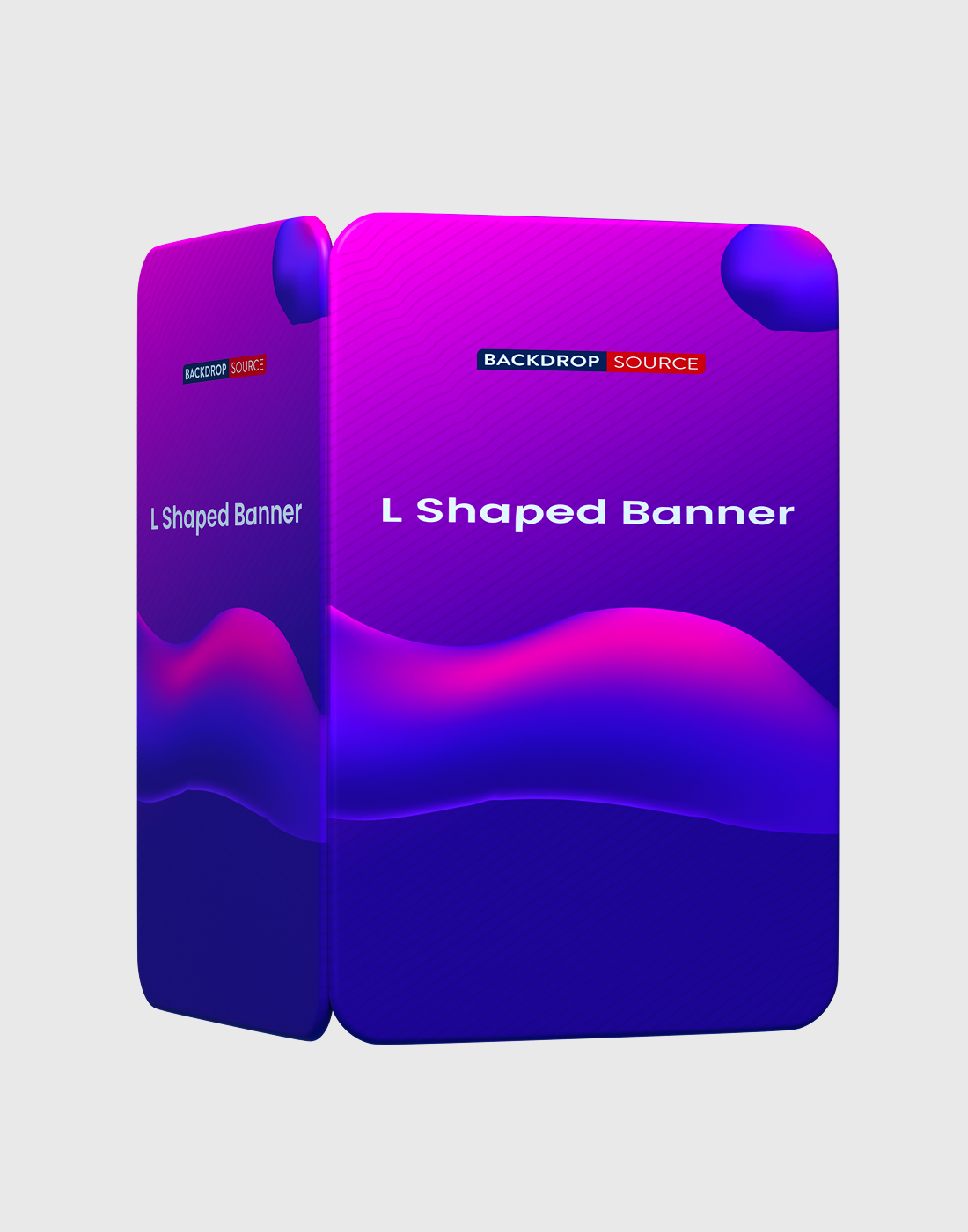 Espositore per Banner in Tessuto a L